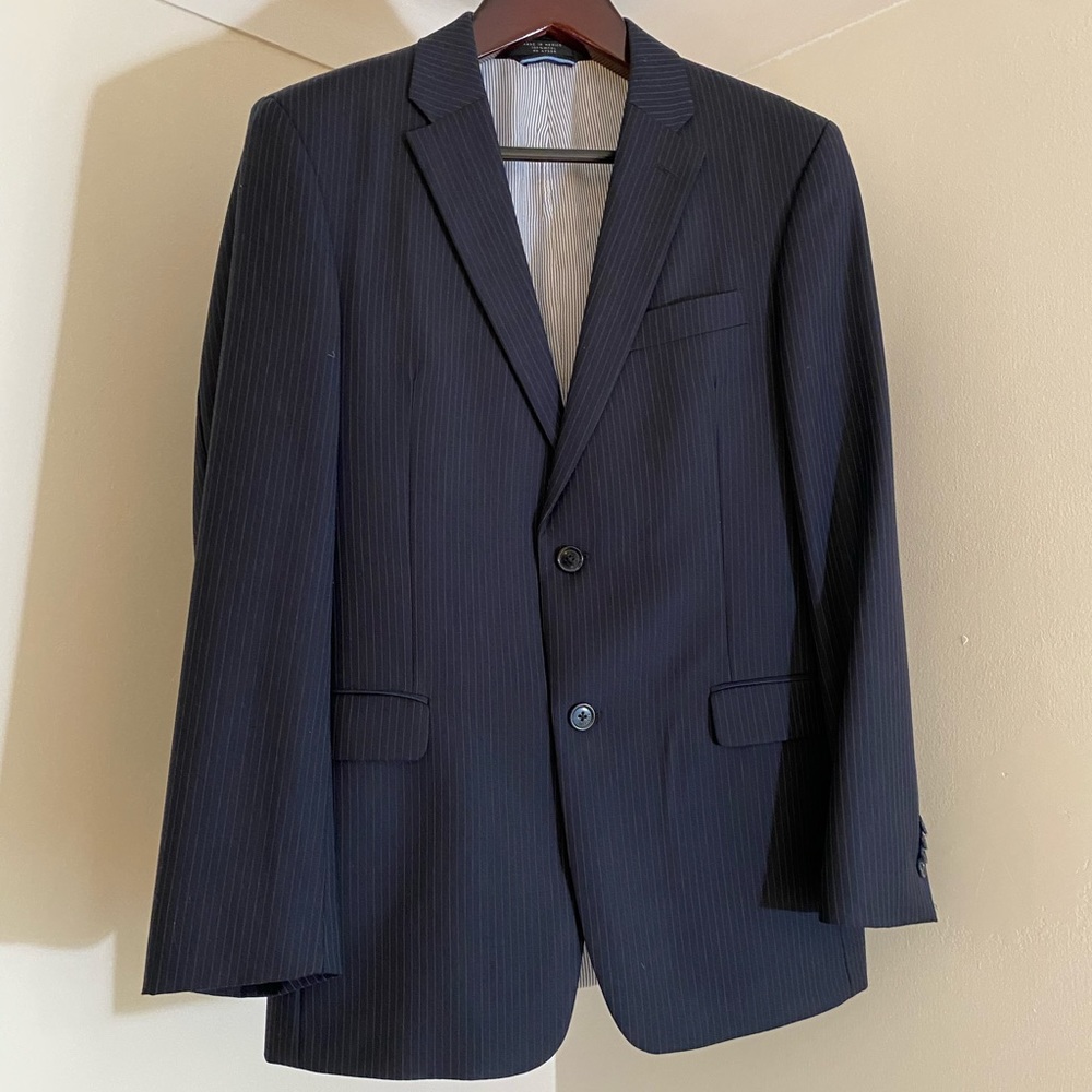 FULL SUIT TOMMY HILFIGER Navy Pinstripe Men’s Suit